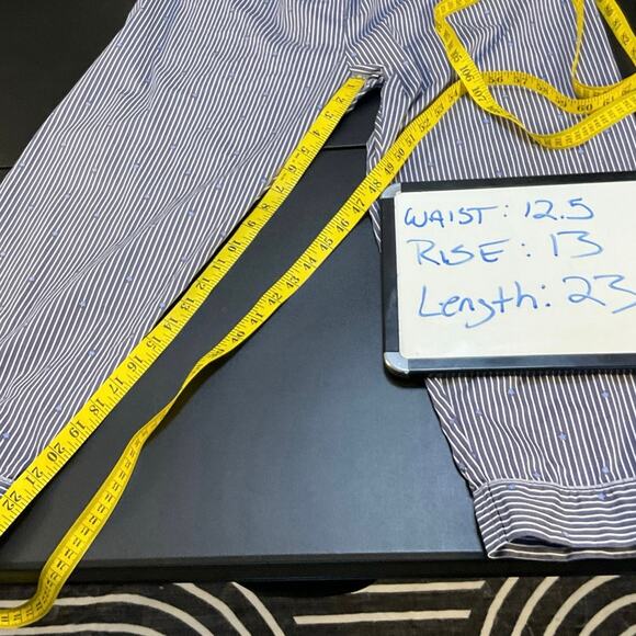 Petti Pranc Pajamas Set Size L Blue & White Stripe Button Front Top & Pants - Picture 15 of 15